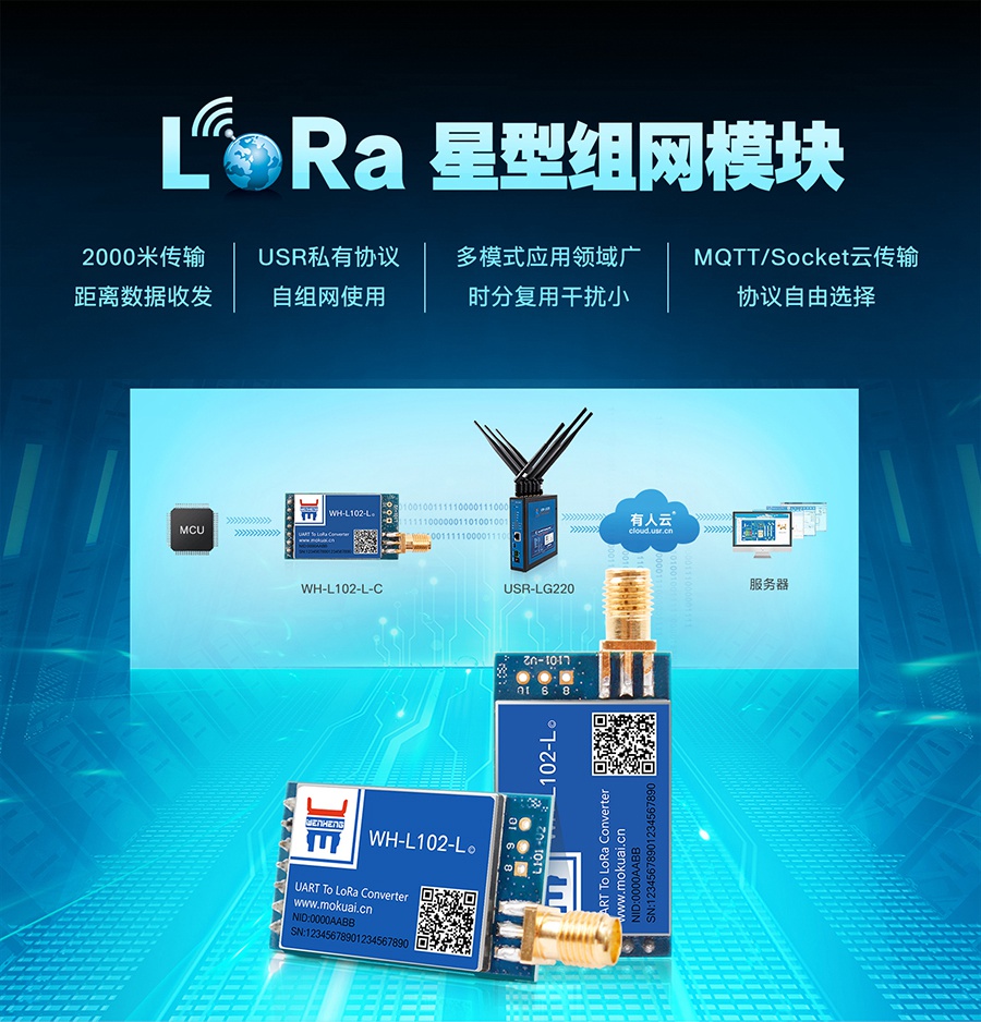 LoRa无线通讯系统低功耗？開LoRa星形模块