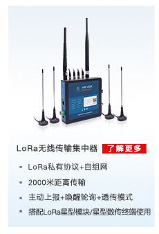 配电运维解决方案相关产品：lora网关（无线传输集中器）