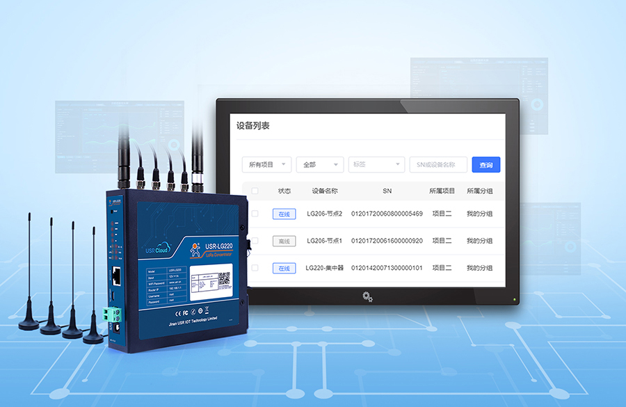 LoRa无线网关：lora节点在线状态